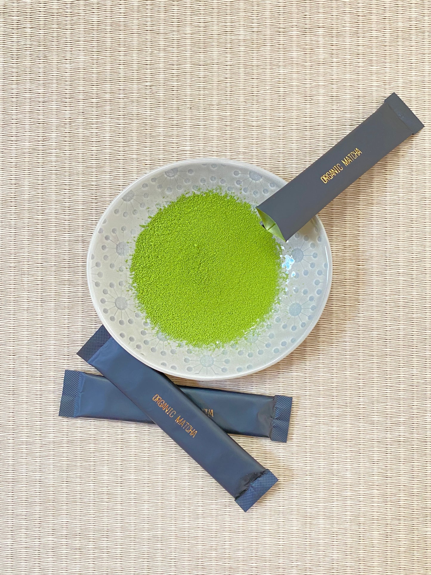 Caja de palitos de matcha orgánico Matcha